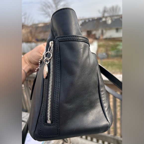 2012 Coach Leather Zip Tote Bag Black Excellent Condition - Picture 6 of 14